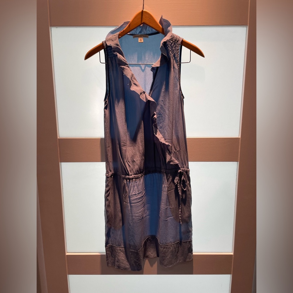 Banana Republic Light Blue Ruffle Dress